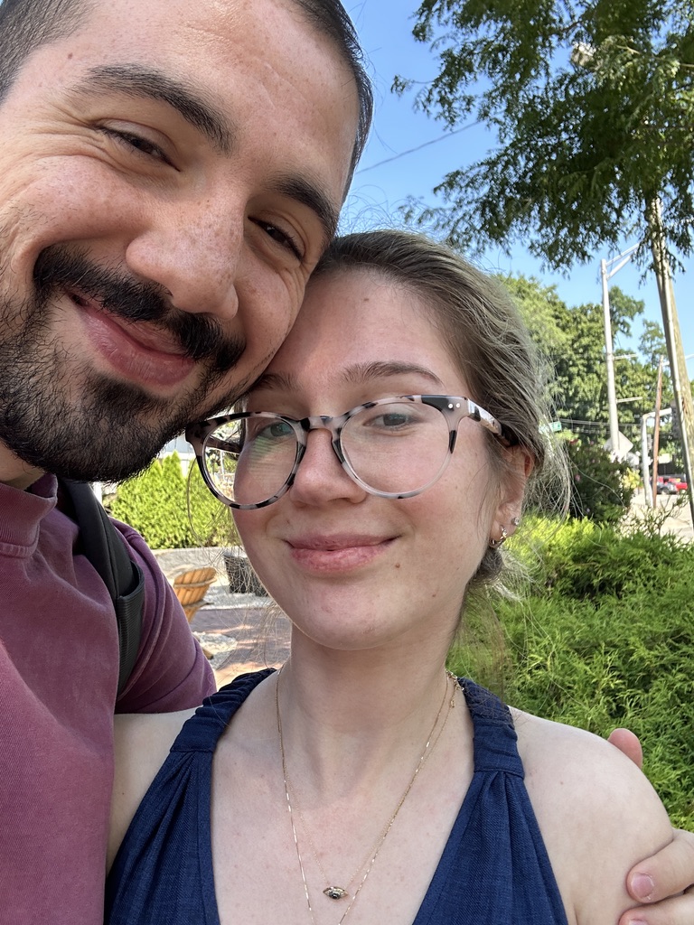 Timaf and I posing on a sunny day