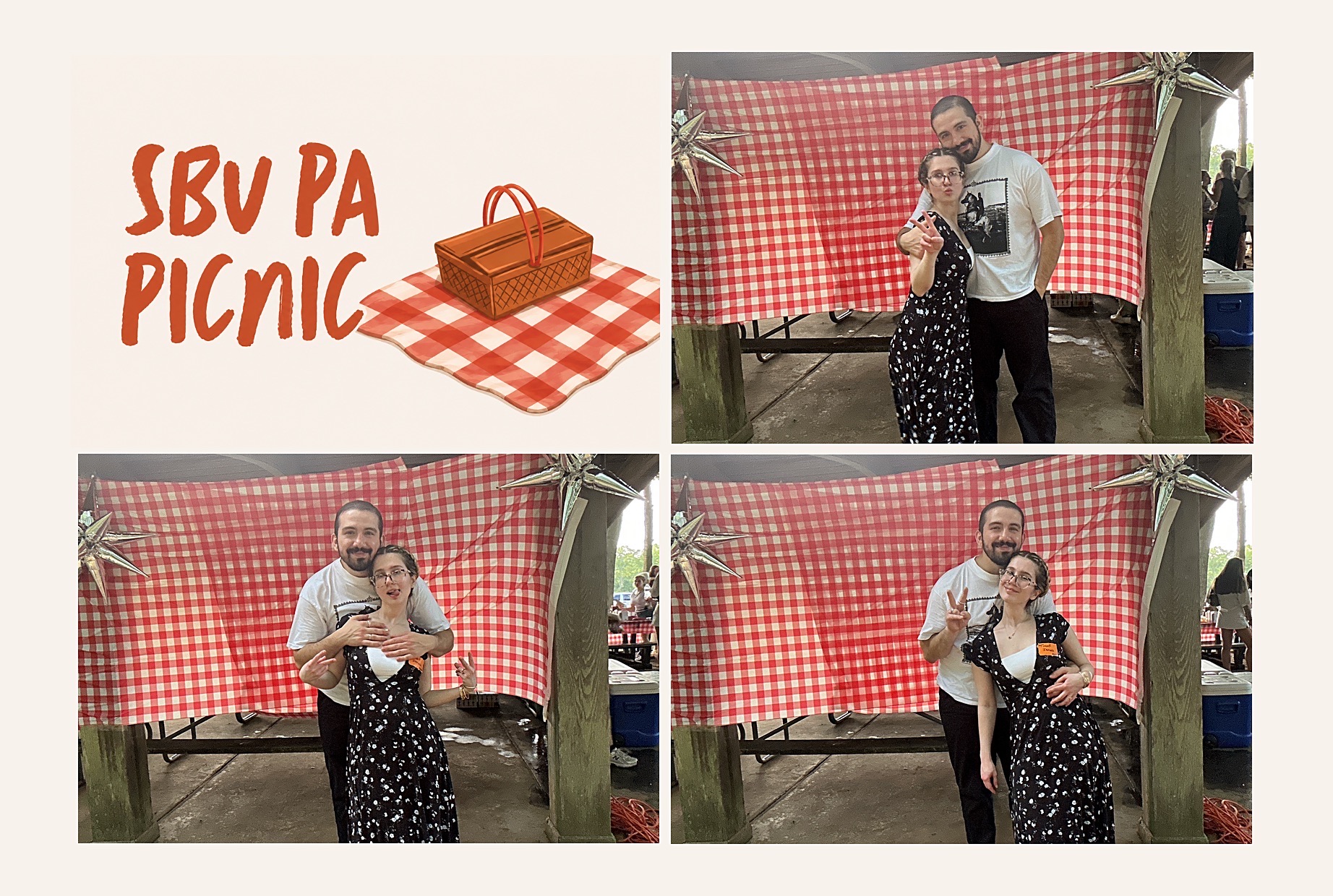 t and i taking pics at pa picnic